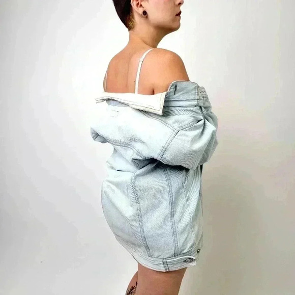 Vintage 90s IZZY Corduroy Denim Jean Jacket - S - Picture 6 of 11